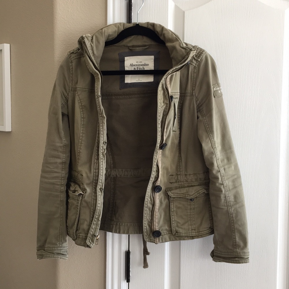 Abercrombie & Fitch Army Green Utility Jacket